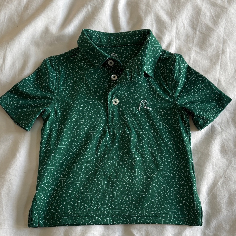 Rhoback 2T Golf Print Polo